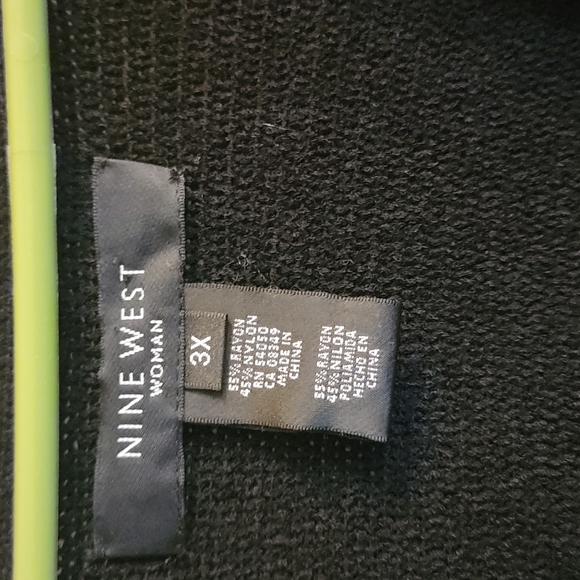 Nine west plus size sweater/ cardigan sweater 3xl - Picture 3 of 5